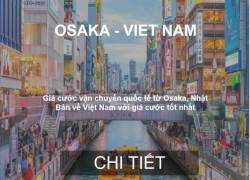 Cước Vận Chuyển Hàng Hóa Từ Osaka, Nhật Bản Về Việt Nam